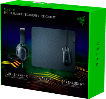 Razer Battle Bundle- Blackshark v2 Headset + DeathAdder V2 Mouse +  Gigantus Mousepad
